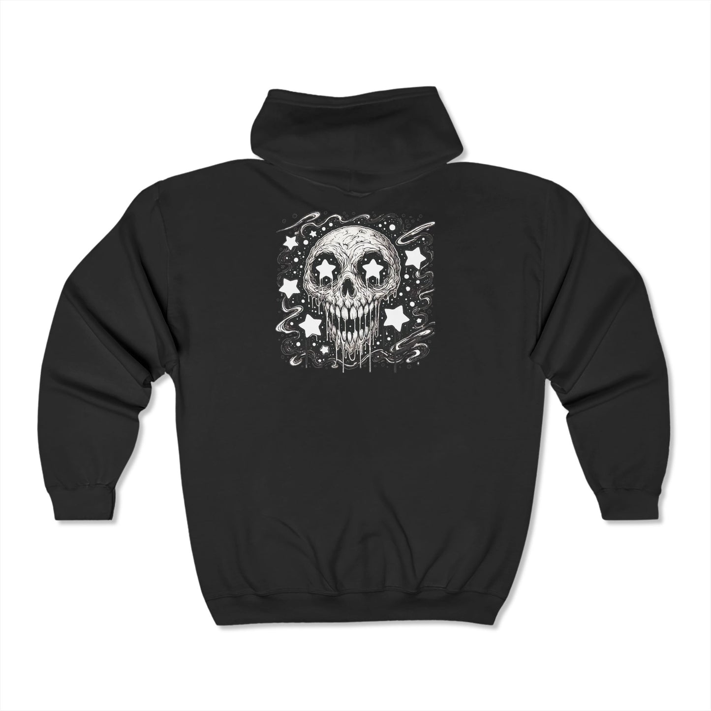 STARSTRUCK Skull Full Zip Hooded Sweatshirt