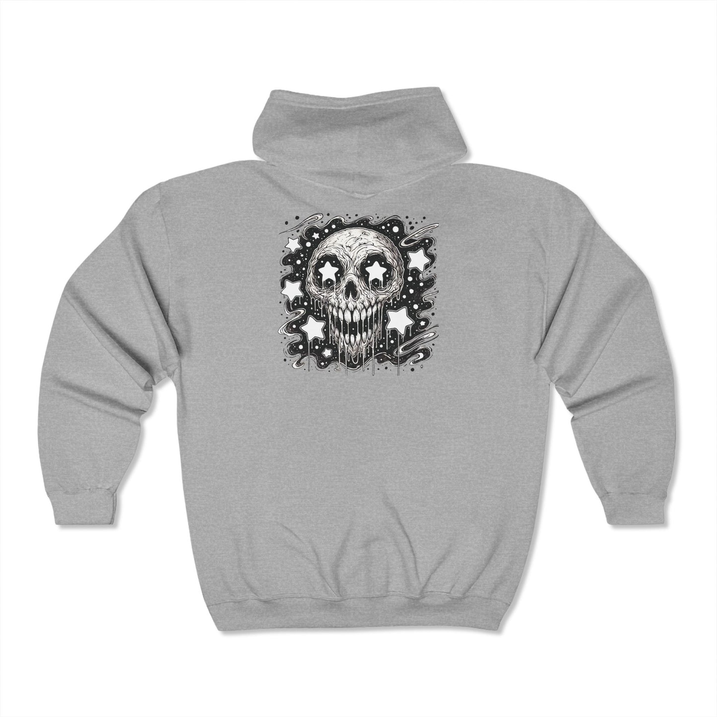 STARSTRUCK Skull Full Zip Hooded Sweatshirt